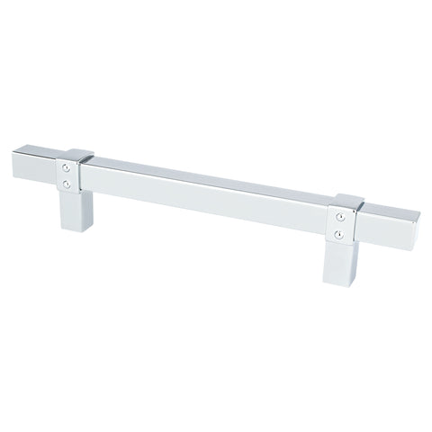 Rivet Rebel 128mm CC Polished Chrome Pull - DecorHardware.com