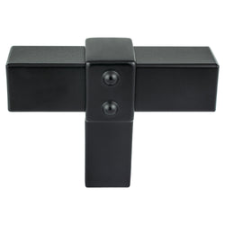 Rivet Rebel Matte Black Knob - DecorHardware.com