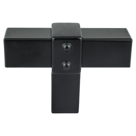 Rivet Rebel Matte Black Knob - DecorHardware.com
