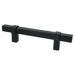 Rivet Rebel 96mm CC Matte Black Pull - DecorHardware.com