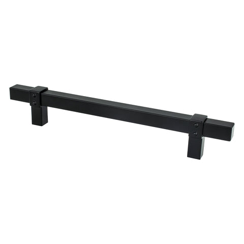 Rivet Rebel 160mm CC Matte Black Pull - DecorHardware.com
