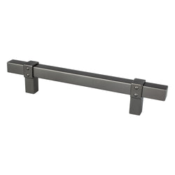 Rivet Rebel 128mm CC Slate Pull - DecorHardware.com