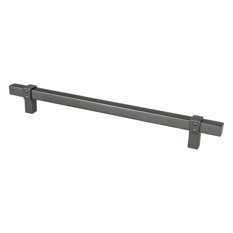 Rivet Rebel 224mm CC Slate Pull - DecorHardware.com
