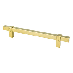 Rivet Rebel 160mm CC Modern Brushed Gold Pull - DecorHardware.com