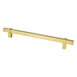 Rivet Rebel 224mm CC Modern Brushed Gold Pull - DecorHardware.com