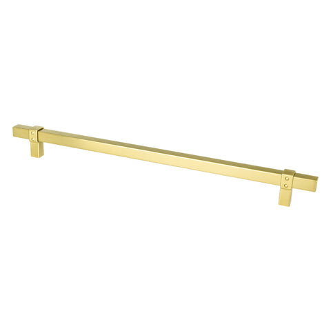 Rivet Rebel 12in. CC Modern Brushed Gold Appliance Pull - DecorHardware.com