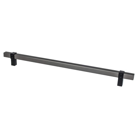 Rivet Rebel 12in. CC Slate Bar and Matte Black Posts Appliance - DecorHardware.com