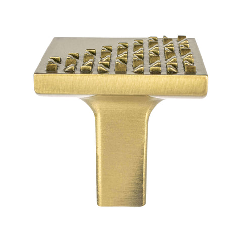 Roque Modern Brushed Gold Knob - DecorHardware.com