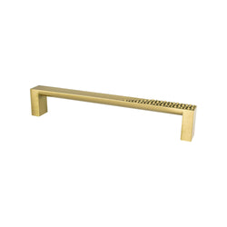 Roque 160mm CC Modern Brushed Gold Pull - DecorHardware.com