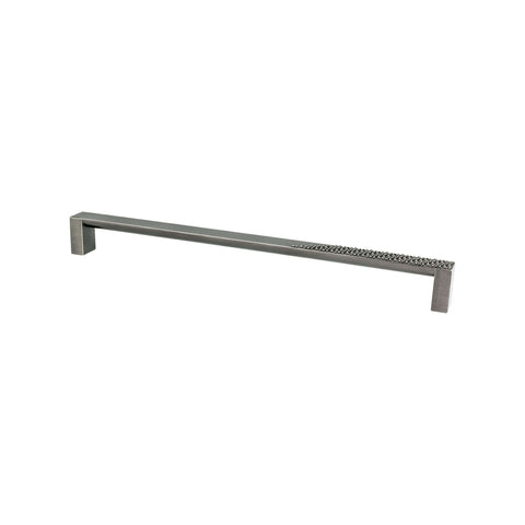 Roque 12 inch CC Vintage Nickel Appliance Pull - DecorHardware.com