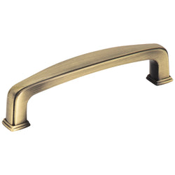 4-1/4" Overall Length Plain Square Cabinet Pull. Holes are 96 - DecorHardware.com
