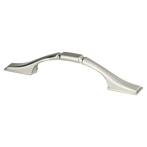 Traditional Advantage One 3 inch CC Brushed Nickel Squared End - DecorHardware.com