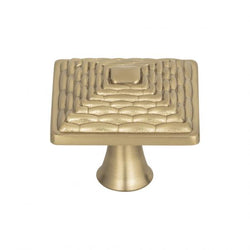 Mandalay Square Knob 1 1/4 Inch - Champagne - CM