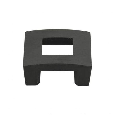 Centinel Square Knob 1 1/4 Inch (c-c) - Matte Black - BL