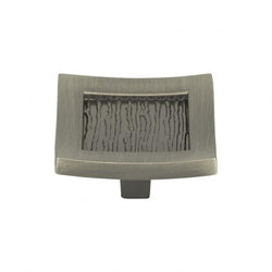 Primitive Square Knob 1 1/2 Inch - Brushed Nickel - BRN