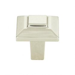 Trocadero Small Square Knob 1 Inch - Polished Nickel - PN