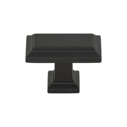 Sutton Place Rectangle Knob 1 7/16 Inch - Modern Bronze - MB