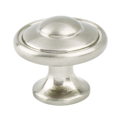 Euro Traditions 1 3/16" Knob Brushed Nickel