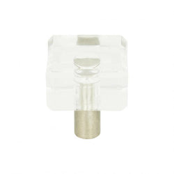 Optimism Square Knob 1 1/4 Inch - Brushed Nickel - BRN