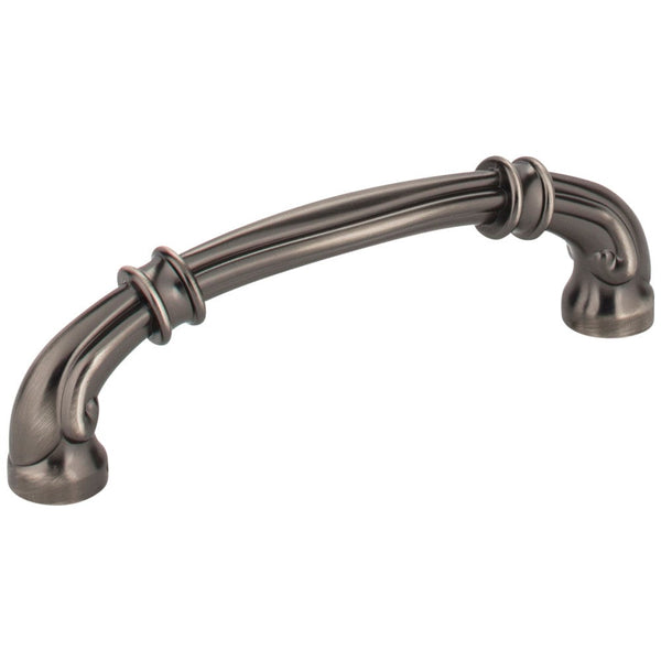 Lafayette 96 mm Pull (OA - 4-3/8" ) - Brushed Pewter