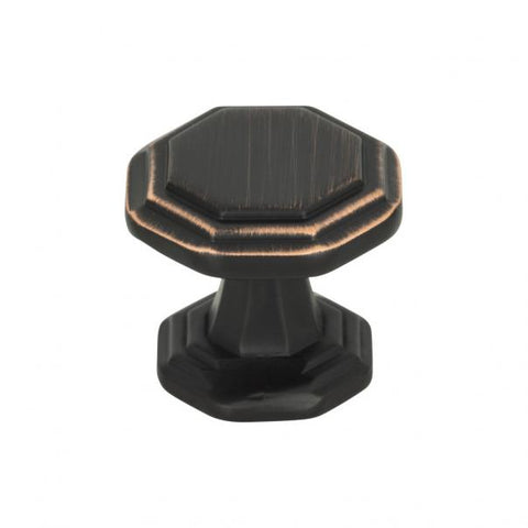 Dickinson Octagon Knob 1 1/4 Inch - Venetian Bronze - VB