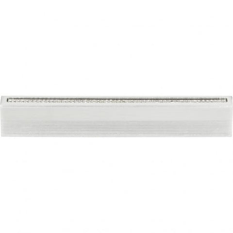 Crystal Inset Thin Pull 3 3/4 Inch (c-c) - Matte Chrome - MC