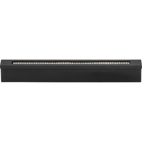 Crystal Bar Inset Thin Pull 3 3/4 Inch (c-c) - Matte Black - B