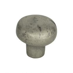 Distressed Round Knob 1 3/8 Inch - Pewter - P