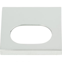 Modern Square Edge Tab Pull 1 1/4 Inch (c-c) - Polished Chrome