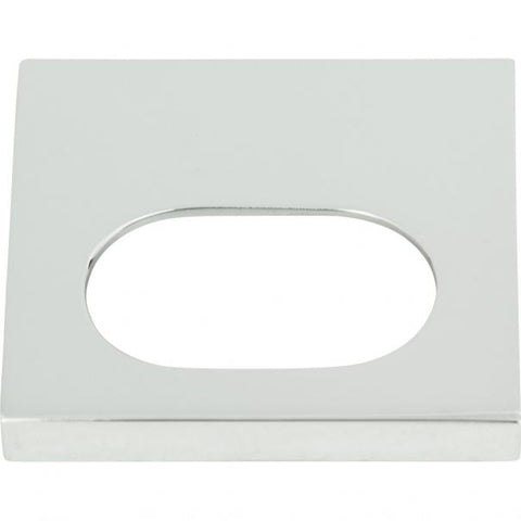 Modern Square Edge Tab Pull 1 1/4 Inch (c-c) - Polished Chrome