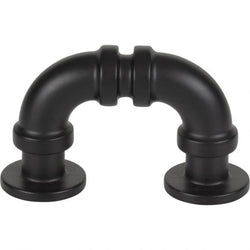 Steam Punk Finger Pull 1 5/16 Inch (c-c) - Matte Black - BL