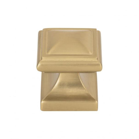 Wadsworth Knob 1 1/4 Inch - Warm Brass - WB