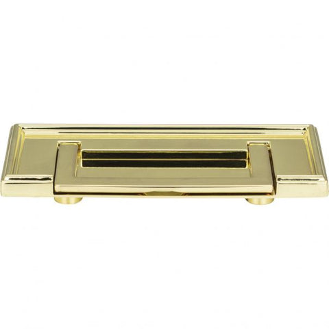 Campaign Rope Drop Pull 3 Inch (c-c) - Polished Brass - PB