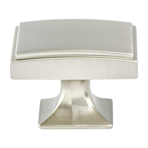 Hearthstone Brushed Nickel Knob - This knob has a tooth on the - DecorHardware.com