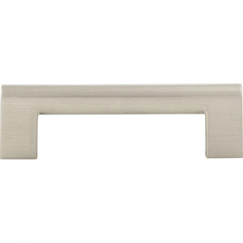 Round Rail Pull 3 3/4 Inch (c-c) - Brushed Nickel - BRN