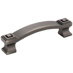 Delmar 96 mm Pull (OA - 4-1/2" ) - Brushed Pewter