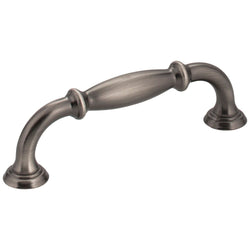Tiffany 96 mm Pull (OA - 4-1/2" ) - Brushed Pewter