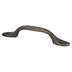 Traditional Advantage One 3 inch CC Verona Bronze Rounded End - DecorHardware.com