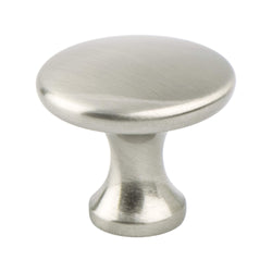 Contemporary Adv Five 1 1/8" Knob Brushed Nickel