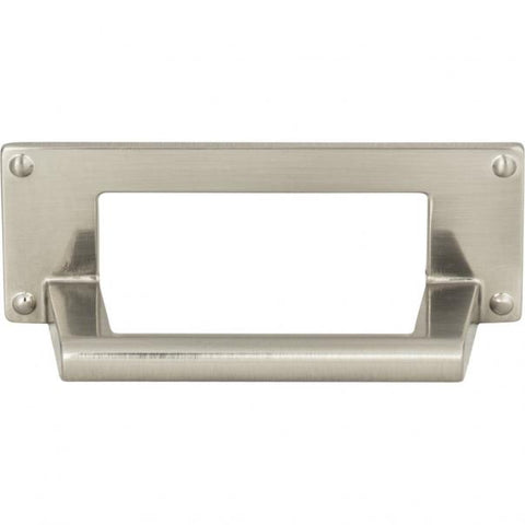 Bradbury Cup Pull 3 Inch (c-c) - Brushed Nickel - BRN