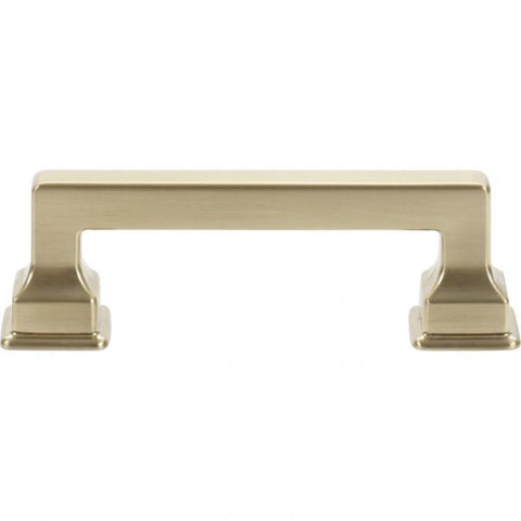 Erika Pull 3 Inch (c-c) - Warm Brass - WB