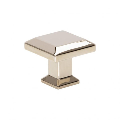 Sweetbriar Lane Square Knob 1 1/4 Inch - Polished Nickel - PN