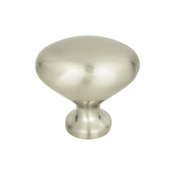 Robin Egg Knob 1 1/4 Inch - Brushed Nickel - BN