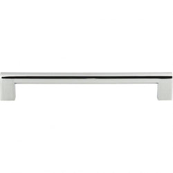 Round Rail Pull 7 9/16 Inch (c-c) - Polished Chrome - CH