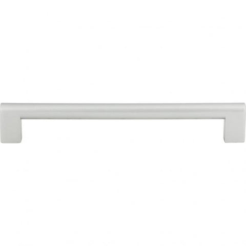 Round Rail Pull 7 9/16 Inch (c-c) - Matte Chrome - MC