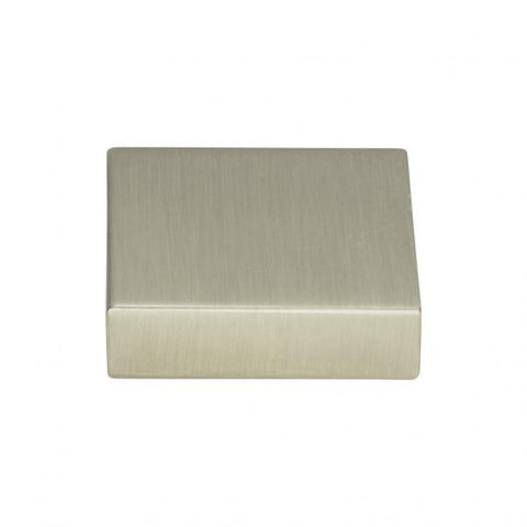 Thin Square Knob 1 1/4 Inch - Brushed Nickel - BN