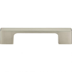 Thin Square Pull 3 3/4 Inch (c-c) - Brushed Nickel - BN