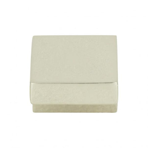 Small Square Knob 5/8 Inch (c-c) - Polished Nickel - PN