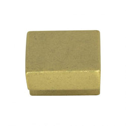 Small Square Knob 5/8 Inch (c-c) - Vintage Brass - UB