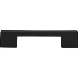 Thin Square Pull 5 1/16 Inch (c-c) - Matte Black - BL